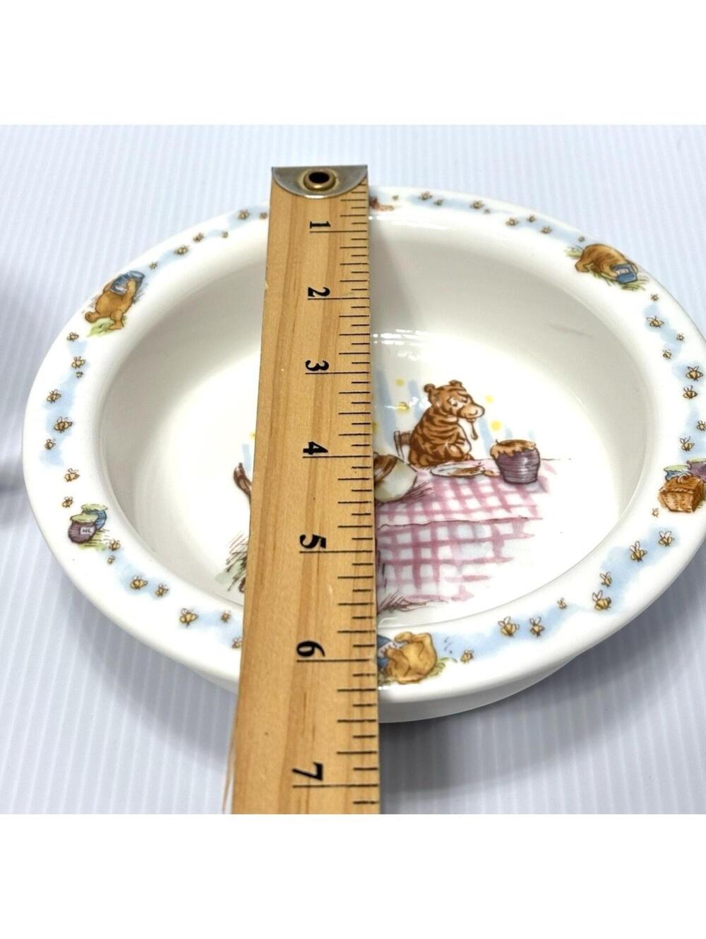Royal Doulton Winnie the Pooh Feeding Set Bowl Double-Handled Mug Kids NEW 2pc - Picture 11 of 13